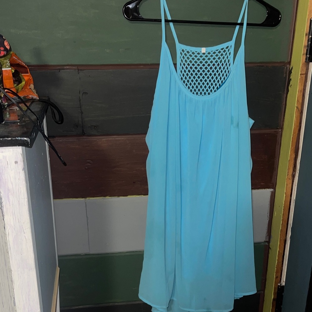 Not Rated Asymmetrical Dress in Light Blue
